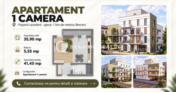Garsoniera | Proiect boutique langa metrou Berceni