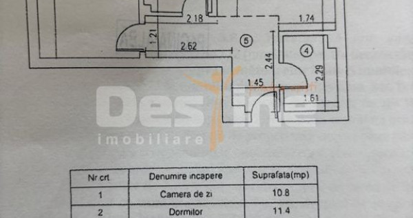 APARTAMENT 2 CAMERE DECOMANDAT AN CONSTRUCTIE 2023