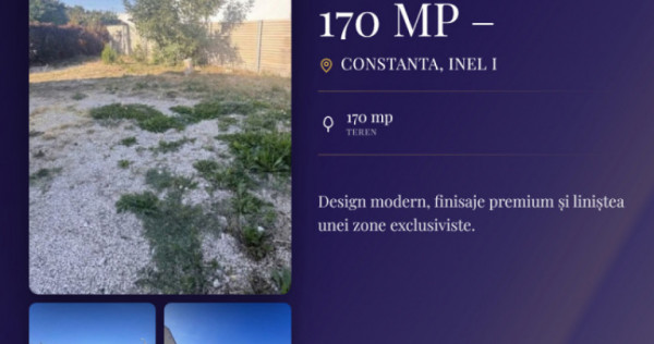 Teren intravilan 170 mp &ndash; dublă deschidere la două stră