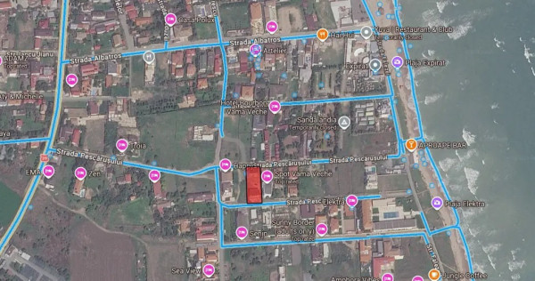 Teren cu pensiune turistică &icirc;n curs de construire - Vama Veche 1000mp