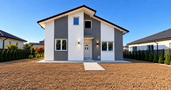 Vila individuala noua, 160 mp construiti, 320 mp teren, ROS