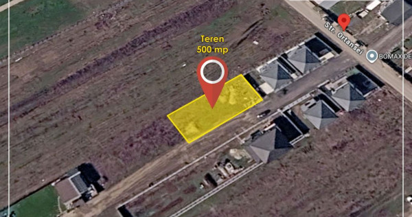 Teren intravilan 500 mp, Clinceni, ideal pentru constructii