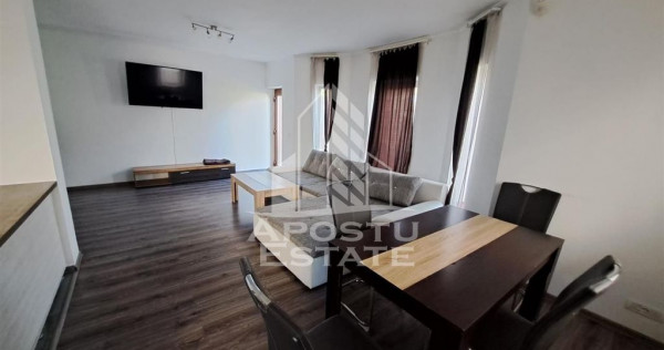 Duplex de vanzare, cu 4 camere si 3 bai, mobilat si utilat,Dumbravita