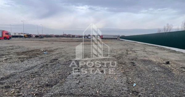Teren de inchiriat 7000 mp | Platforma pietruita | Acces TIr | Depozit