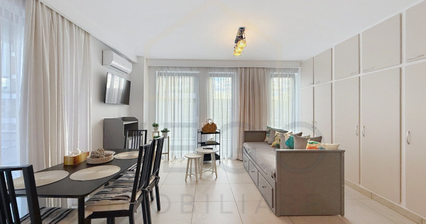 2 camere, terasa 30 mp si garaj subteran, complex Azoria