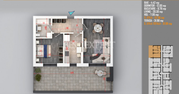 2 Camere Moderne| Terasa generoasa | Direct Dezvoltator | Ac