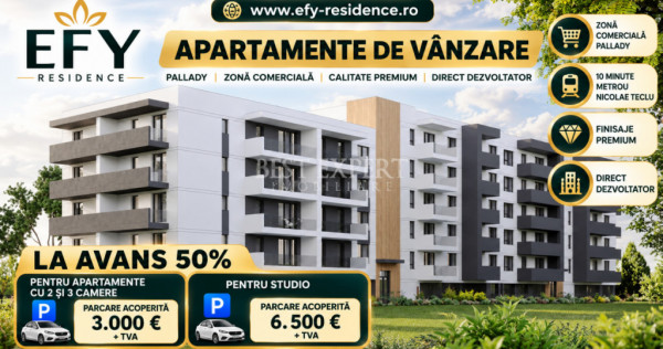 2 Camere Moderne| Terasa generoasa | Parcare inclusa | avan