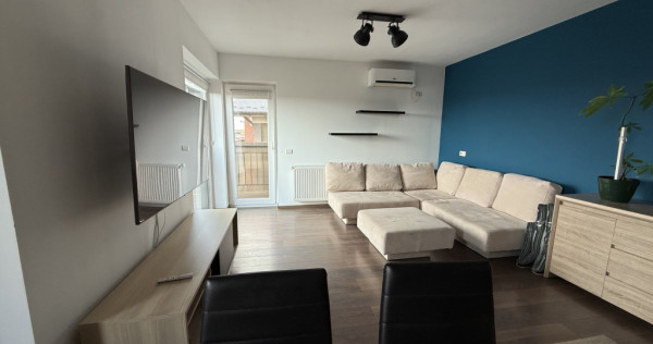 Apartament spatios, 3 camere, 65 mp utili + balcon de 9 mp -